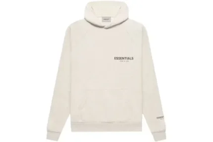 Core Collection Fear Of God Essentials Pullover Hoodie – Light Heather Oatmeal