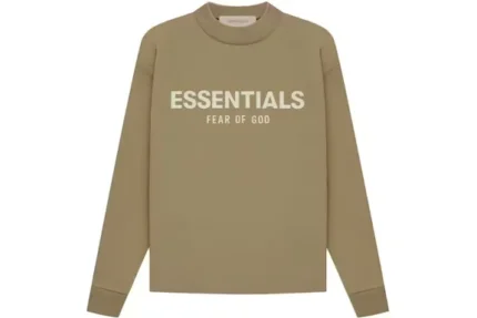 Kids Fear Of God Essentials L/S T-Shirt – Oak