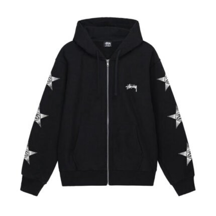 STUSSY STARS ZIP HOODIE